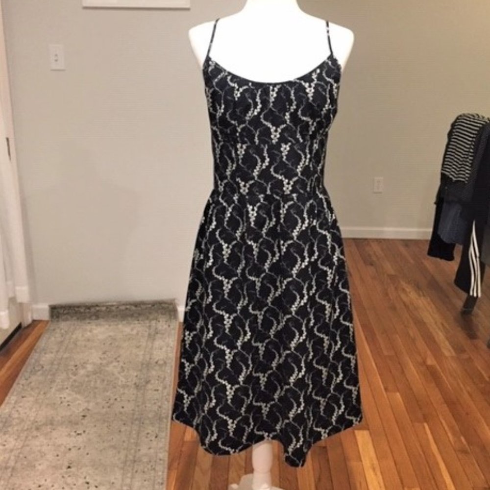 Ann Taylor cotton  print sundress fully  lined